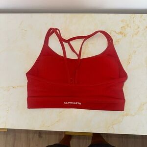Alphalete Bold Red Sports Bra